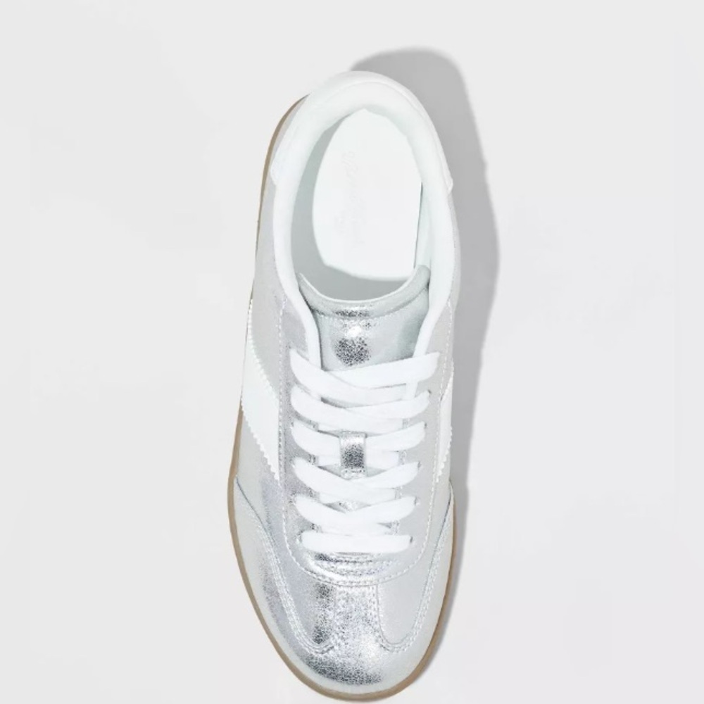 Universal Thread - Women's Spencer Fashion Sneakers Silver Size 6 - Picture 3 of 10